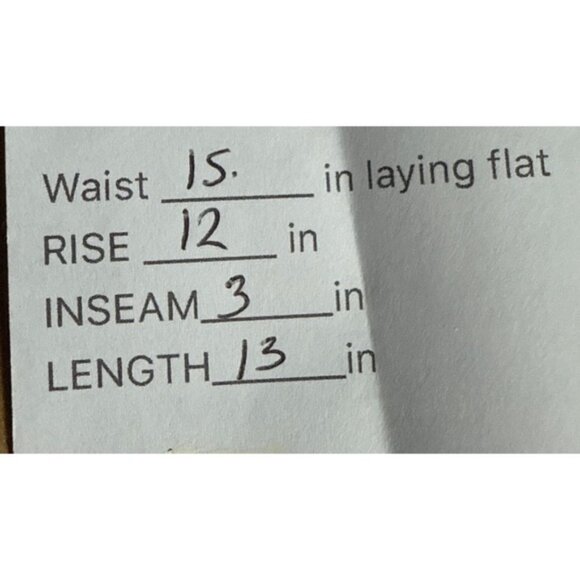 Old Navy Black Wash Denim Shorts Size 10 Higher High Rise Sky-Hi A-Line - Picture 8 of 8